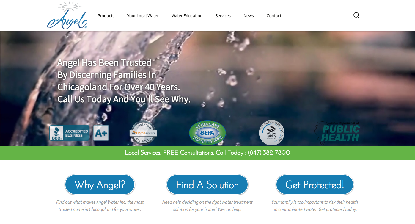 Angel Water Inc. Home Page